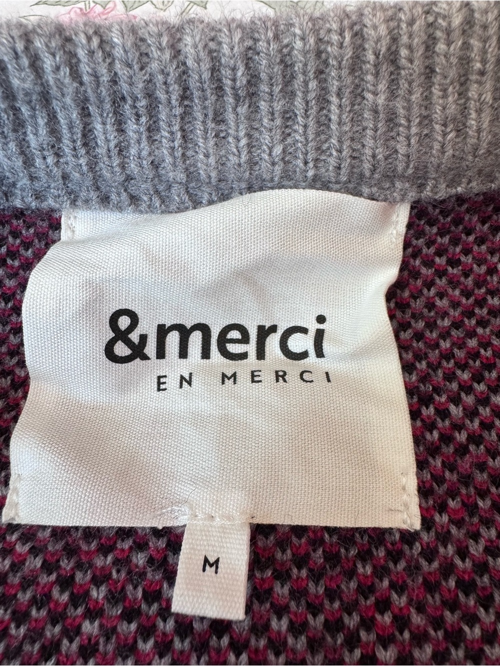 NWOT &Merci Grandpa-core Dog Cardigan - Picture 3 of 8